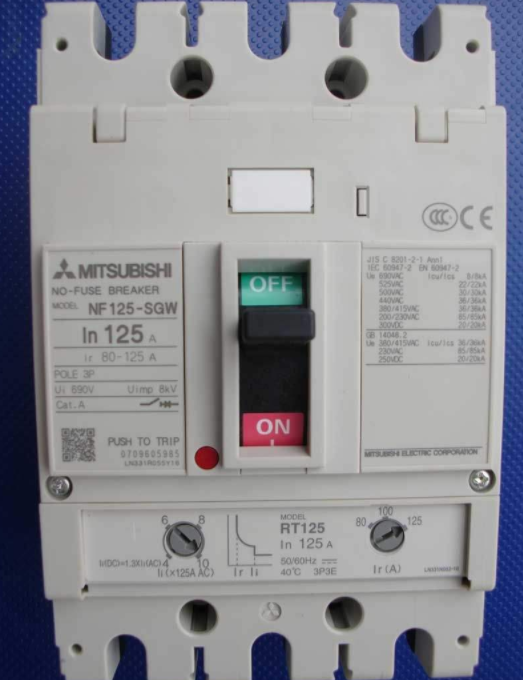  Mitsubishi MCCB NF125SW 4P100A 63502025