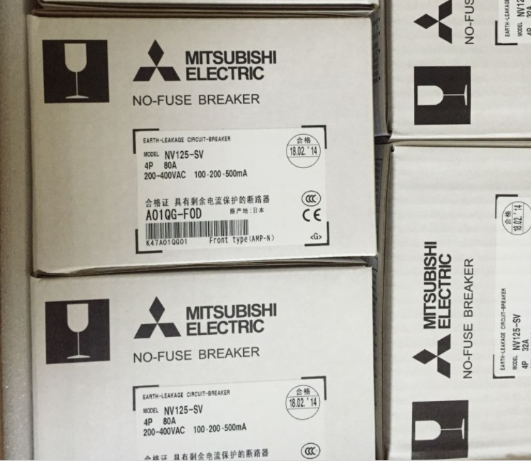  Mitsubishi ELCB NV125CV SV 3P 4P 100mA 30mA