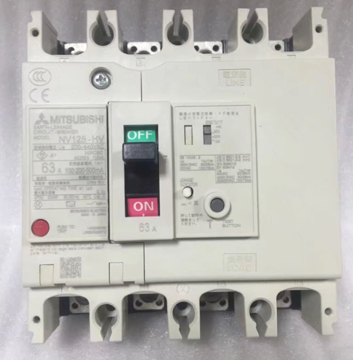  Mitsubishi NV125HV 4P 30mA 100mA circuit breaker